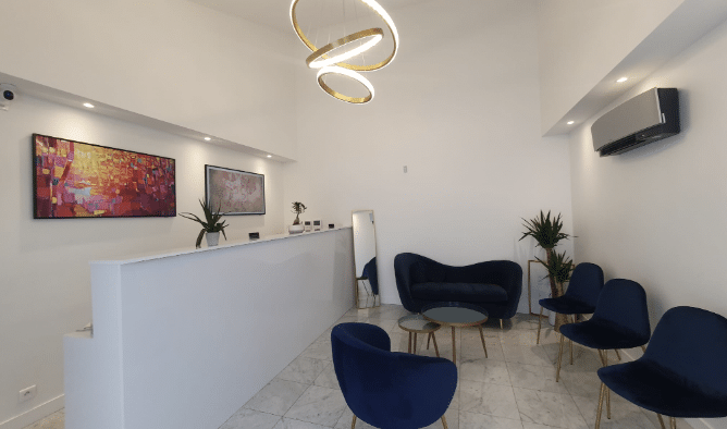 salle d'attente d'épilation laser centre CMPL